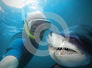 Underwater selfie. photo