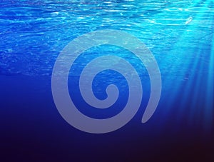 Underwater sunbeems