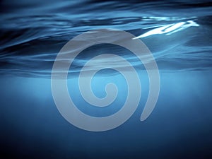 Underwater View Sea Surface