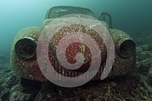 Underwater Volkswagen Beetle