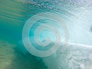 Underwater wave view in Hawaii