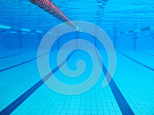 Underwater wimming-pool image
