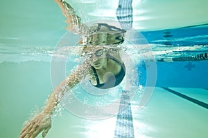 Underwater woman