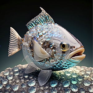 UnderwaterJewelry World featuring a precious vanished fish going around.