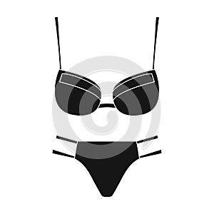 Underwear vector icon.Black vector icon isolated on white background underwear.