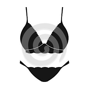 Underwear vector icon.Black vector icon isolated on white background underwear.