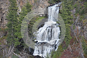 Undine Falls at Yellowstone National Park