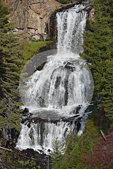 Undine Falls at Yellowstone National Park