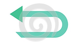 Undo Action: Revert and Go Back Icon, vector design Generative AI