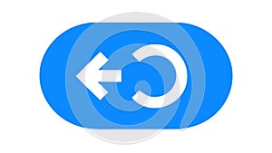 Undo Arrow Icon for Revert and Back Functions, vector design Generative AI