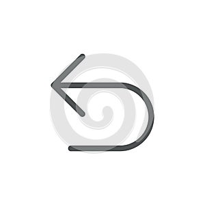 Undo flat color ui icon