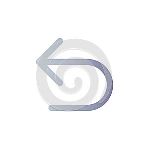 Undo flat gradient color ui icon