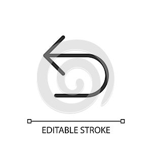 Undo pixel perfect linear ui icon