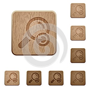 Undo search wooden buttons