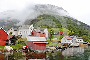 Undredal fiord town