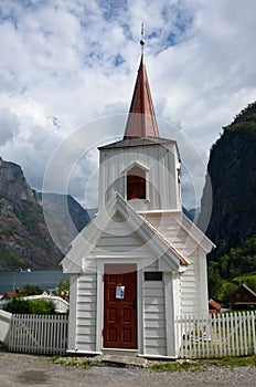 Undredal Stavkyrkje ,Norwegian stave church in Fjord Village.