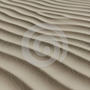 Undulating sand dunes form smooth, rhythmic