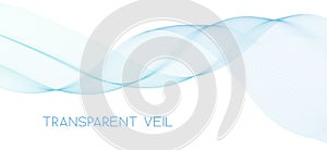 Undulating transparent veil. Subtle vector pattern