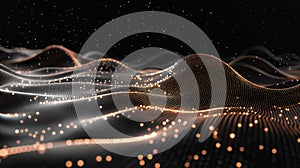 Undulating waveforms creating dynamic landscape