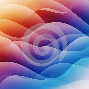 Undulating waves of overlapping colors create a dynamic abstract pattern
