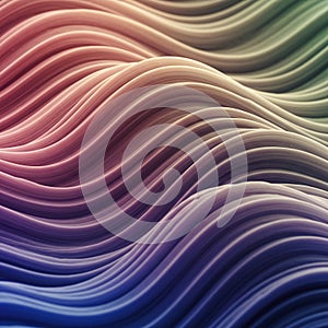 Undulating waves of soft, smooth layers create a mesmerizing abstract pattern. The