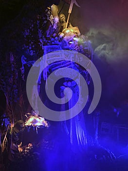 Unearthed Skeleton at Howl-O-Scream at Busch Gardens