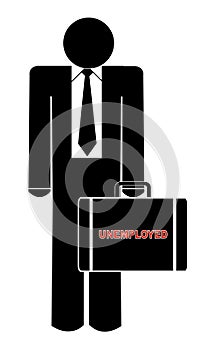 Unemployed business man