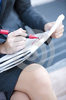 Unemployed Woman Looking For Work