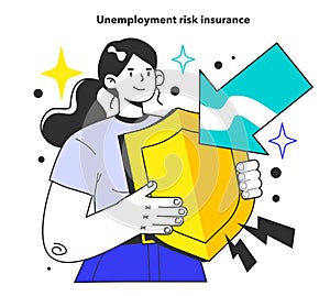 Unemployment risk insurance. Government financial support. Social problem