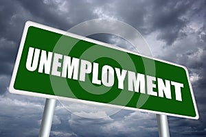 Unemployment sign