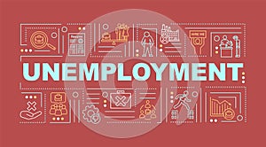 Unemployment word concepts banner