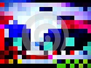 An unequalled pattern of digital illustration of designing colorful tiles