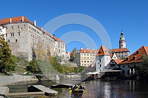 UNESCO - castle in town Czech Krumlov