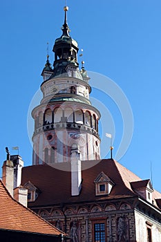 UNESCO - castle in town Czech Krumlov