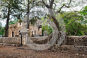 UNESCO Fasilides Bath, Gondar Ethiopia, Africa culture architecture