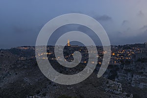 UNESCO site - ancient town of Matera (Sassi di Matera) Basilicata, Southern Italy