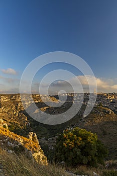 UNESCO site - ancient town of Matera (Sassi di Matera) Basilicata, Southern Italy