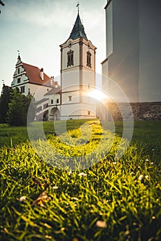 A UNESCO wold heritage site in Slovakia. Old Town Hall and St. James church in Levoca.