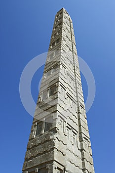 UNESCO World Heritage obelisks of Axum, Ethiopia.