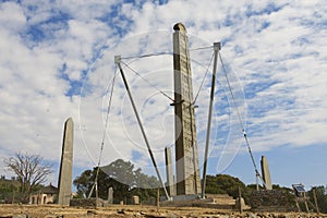 UNESCO World Heritage obelisks of Axum, Ethiopia.