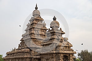 UNESCO world heritage Shore temple, world heritage site in Mahabalipuram,South India, Tamil Nadu, Mahabalipuram