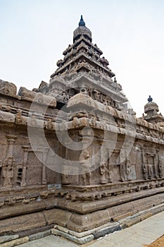 UNESCO world heritage Shore temple, world heritage site in Mahabalipuram,South India, Tamil Nadu, Mahabalipuram