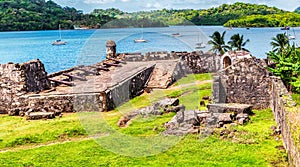 UNESCO World Heritage Site Fort San Jeronimo located in Portobelo, Panama