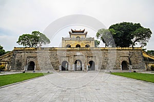 A UNESCO World Heritage Site, Imperial Citadel of Thang Long in Hanoi, Vietnam