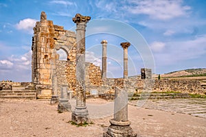 The UNESCO World Heritage Site of Volubilis, Morocco.