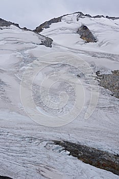 Uneven and sturdy glacier