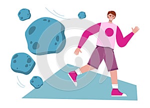 Unexpected failure or accident. Unforeseen problem that impact