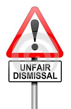 Unfair dismissal concept. photo