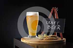 Unfiltered craft wheat beer