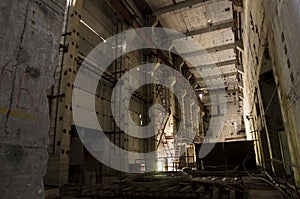 The unfinished 5th block of the Chernobyl nuclear power plant